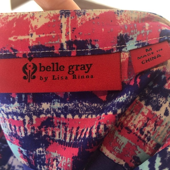 Belle Gray by Lisa Rinna tunic blouse size M - Picture 5 of 5